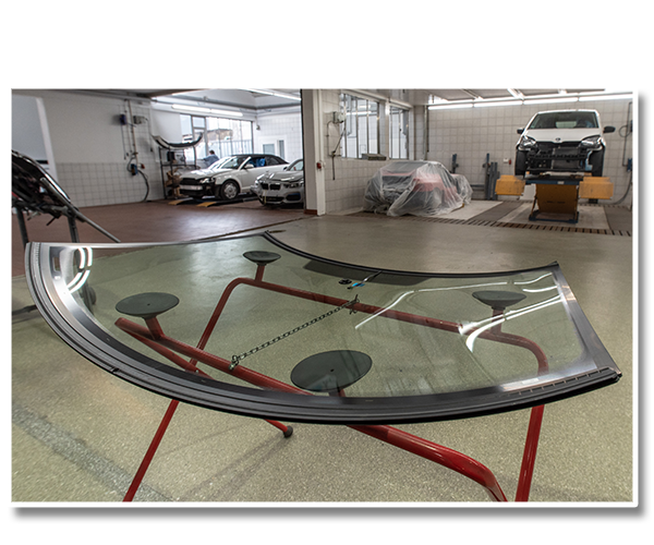 Glas-Reparatur und Erneuerung